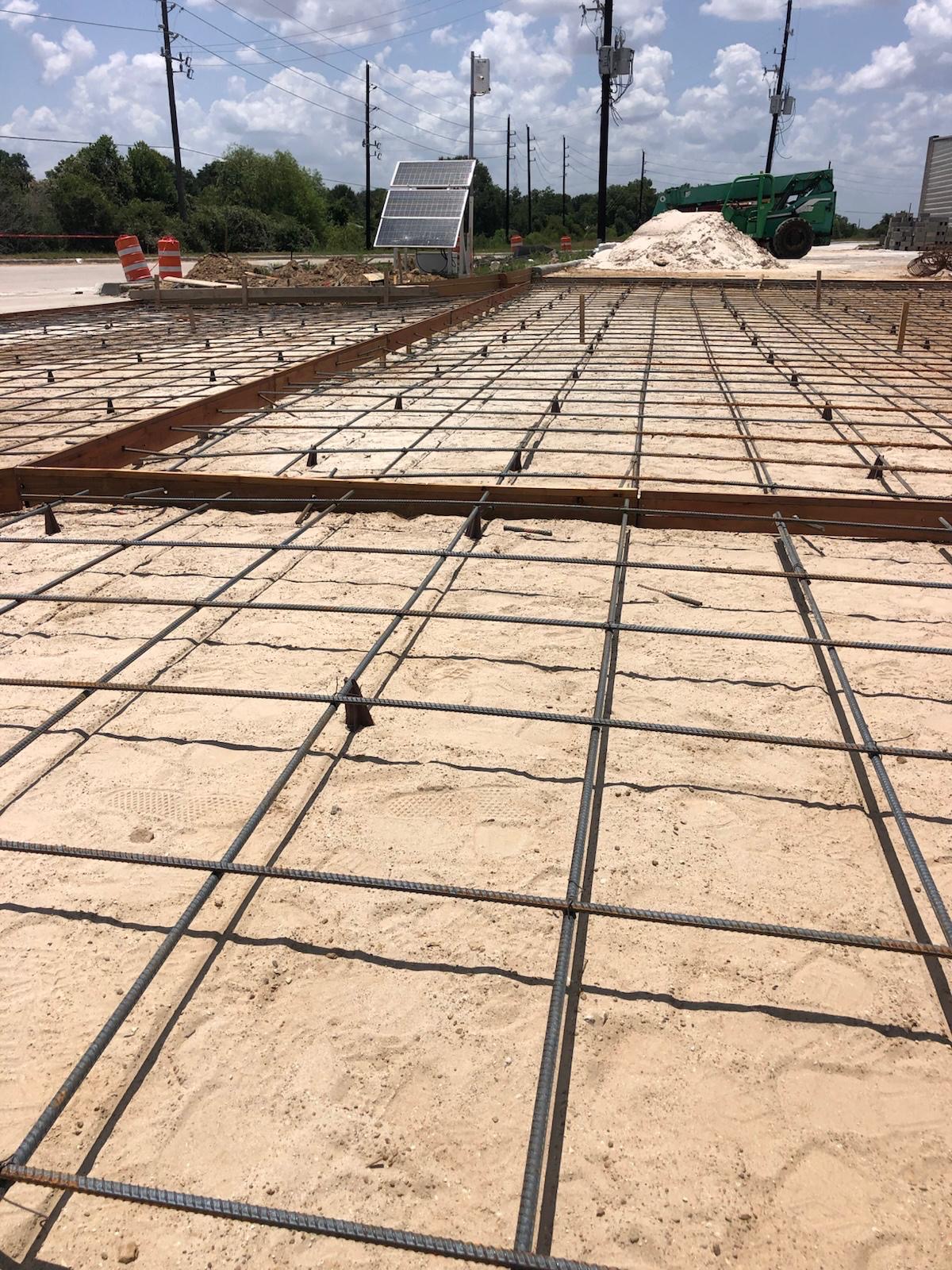 Rebar mat, ready to pour